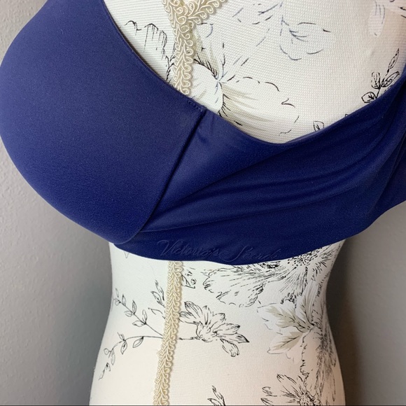 38DD Victorias Secret Navy Padded T-Shirt Bra - Picture 3 of 4